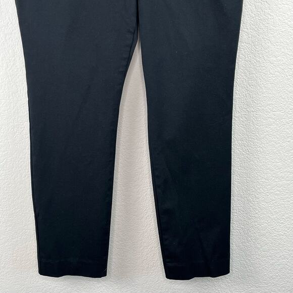 Old Navy Black High Rise Pixie Straight Ankle Pants Size 10 Casual Work - Picture 8 of 12